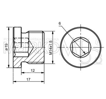 ZÁTKA M 14X1,5