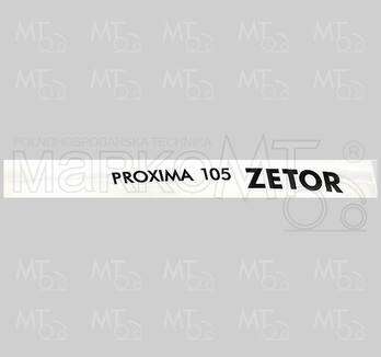 NÁPIS BOČNÝ PRAVÝ ''ZETOR PROXIMA 105''