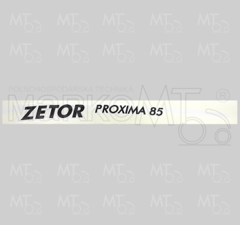NÁPIS BOČNÝ ĽAVÝ ''ZETOR PROXIMA 85''